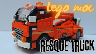 Lego moc | building resque truck | firefighter truck