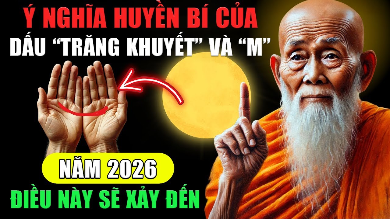 Dấu Trăng Khuyết Và Chữ M Trong Lòng Bàn Tay? 6 Điều Sẽ Xảy Ra Với Bạn Vào Năm 2026!