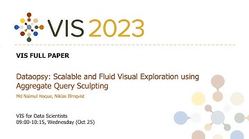 Dataopsy: Scalable and Fluid Visual Exploration using Aggregate Query Sculpting - Fast Forward | VI