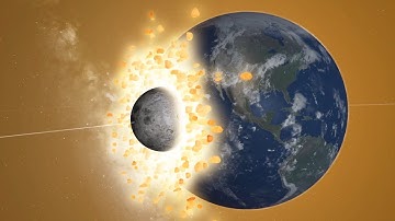 Earth and moon collision remastered (Universe Sandbox 2)