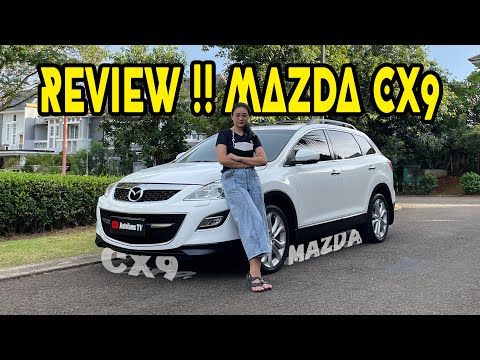 Review Mazda CX9 3.7 AWD Facelift White On Black NIK 2012 || With Angel AUTOFame !!