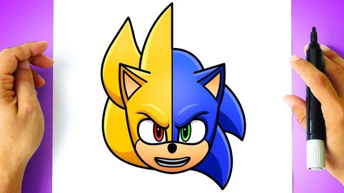 Como DESENHAR o SHADOW do SONIC passo a passo - Como DIBUJAR a SHADOW de  SONIC paso a paso 