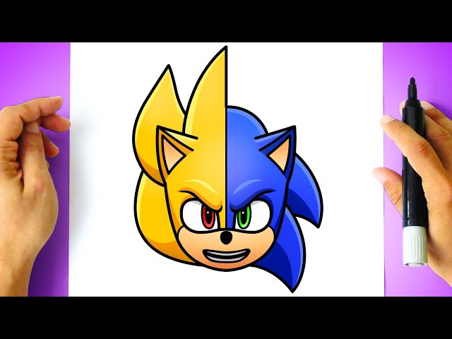 COMO DESENHAR O SONIC 