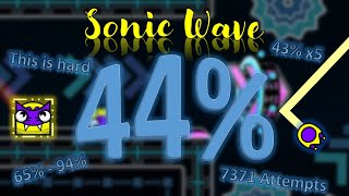 (Nerfed) Sonic Wave 44% //Extreme Demon by Cyclic and more // Adlantis
