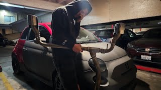 Installing A Fiat Abarth Exhaust On My Mother's Fiat 500 Pop | IT DID NOT GO WELL