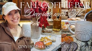 🍂 COZY FALL DECORATING - COFFEE BAR 2023 ☕Kitchen Decorating Inspiration \& Ideas | Fall Home Decor