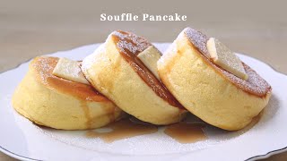 Souffle Pancake❗No oven(One  little trick to make the pancake round and not shrinking)| Cong Cooking