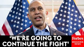 Hakeem Jeffries Digs In After Senate Dems Work To Reopen Govt. Without Healthcare Tax Credits