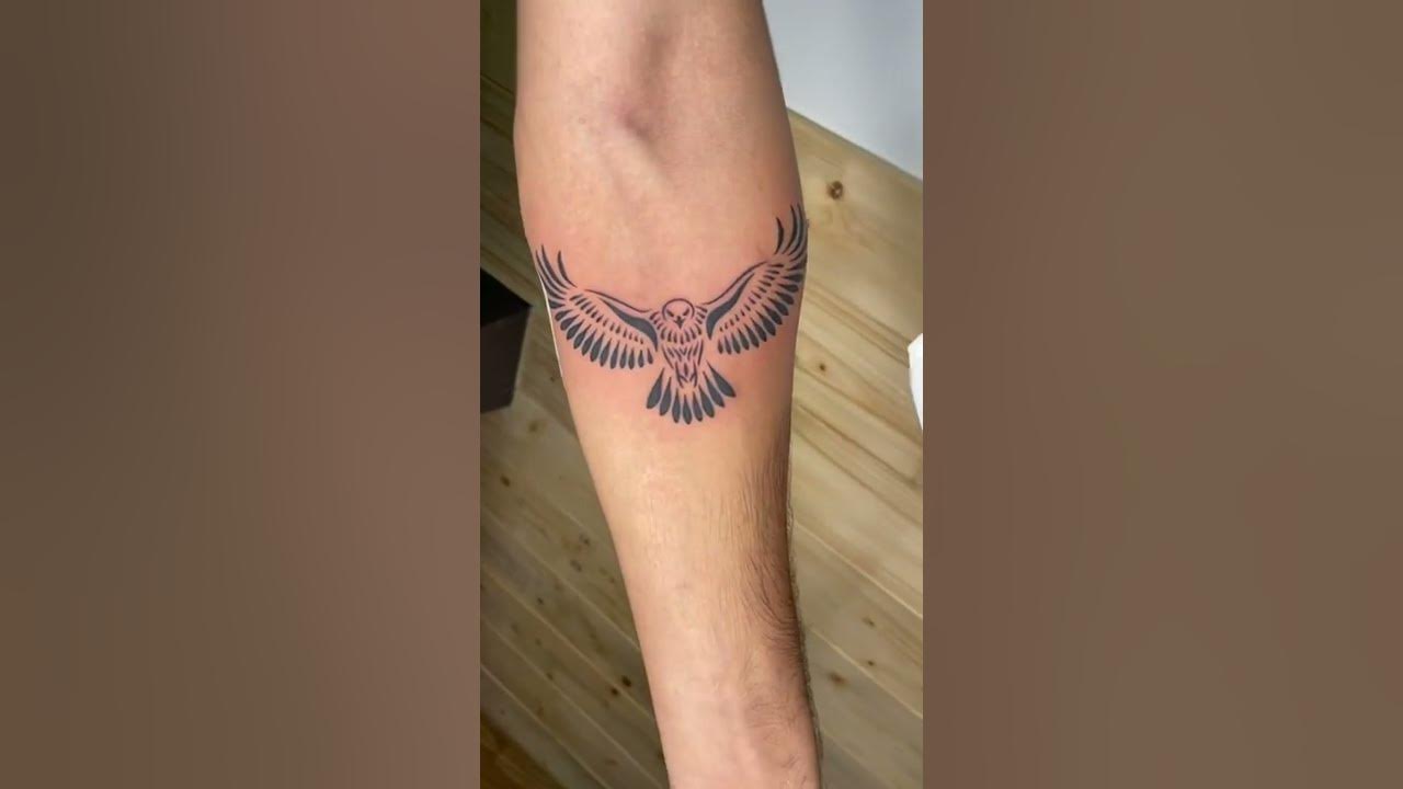 Eagle Tattoo on forearm - YouTube