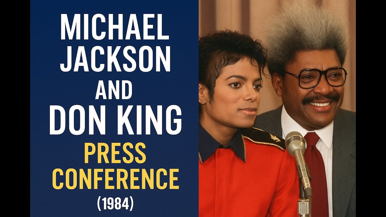 Michael Jackson and Don King Press Conference 1984 l Rare l MJJArchive