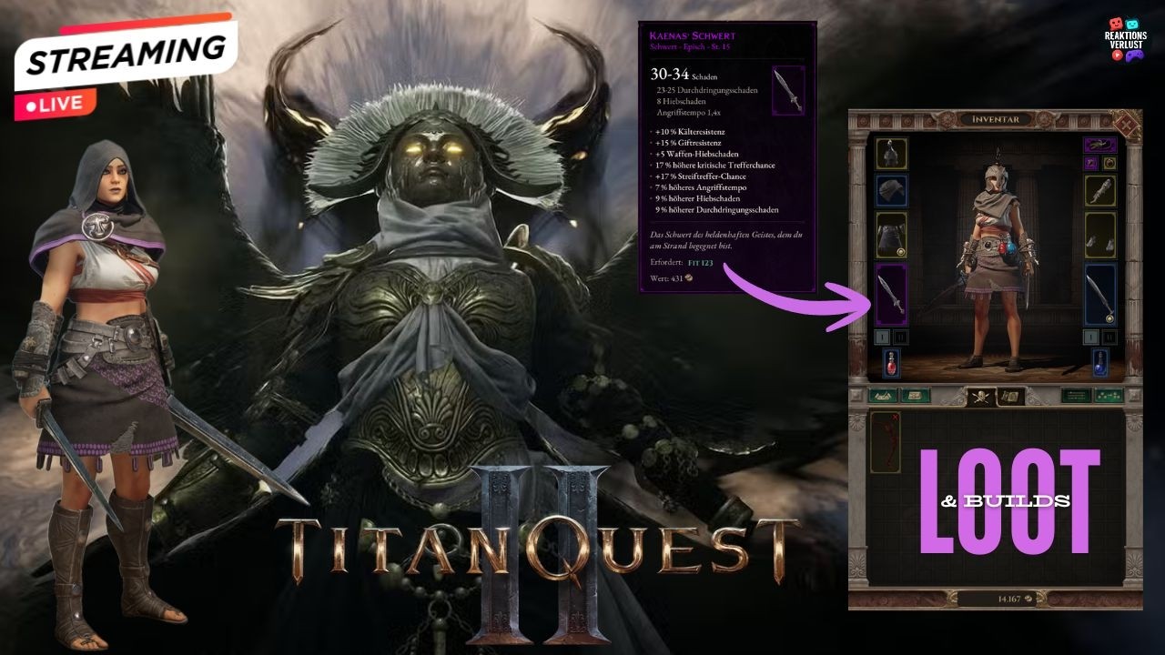Titan Quest 2 – Live-Stream | Epische Kämpfe, Loot & Builds