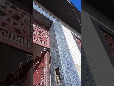 تثبيت حجر الجرانيت بالطريقة الصحيحة مدخل المنزل 
