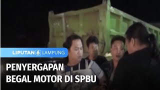 Penyergapan Begal Motor di SPBU | Liputan 6 Lampung