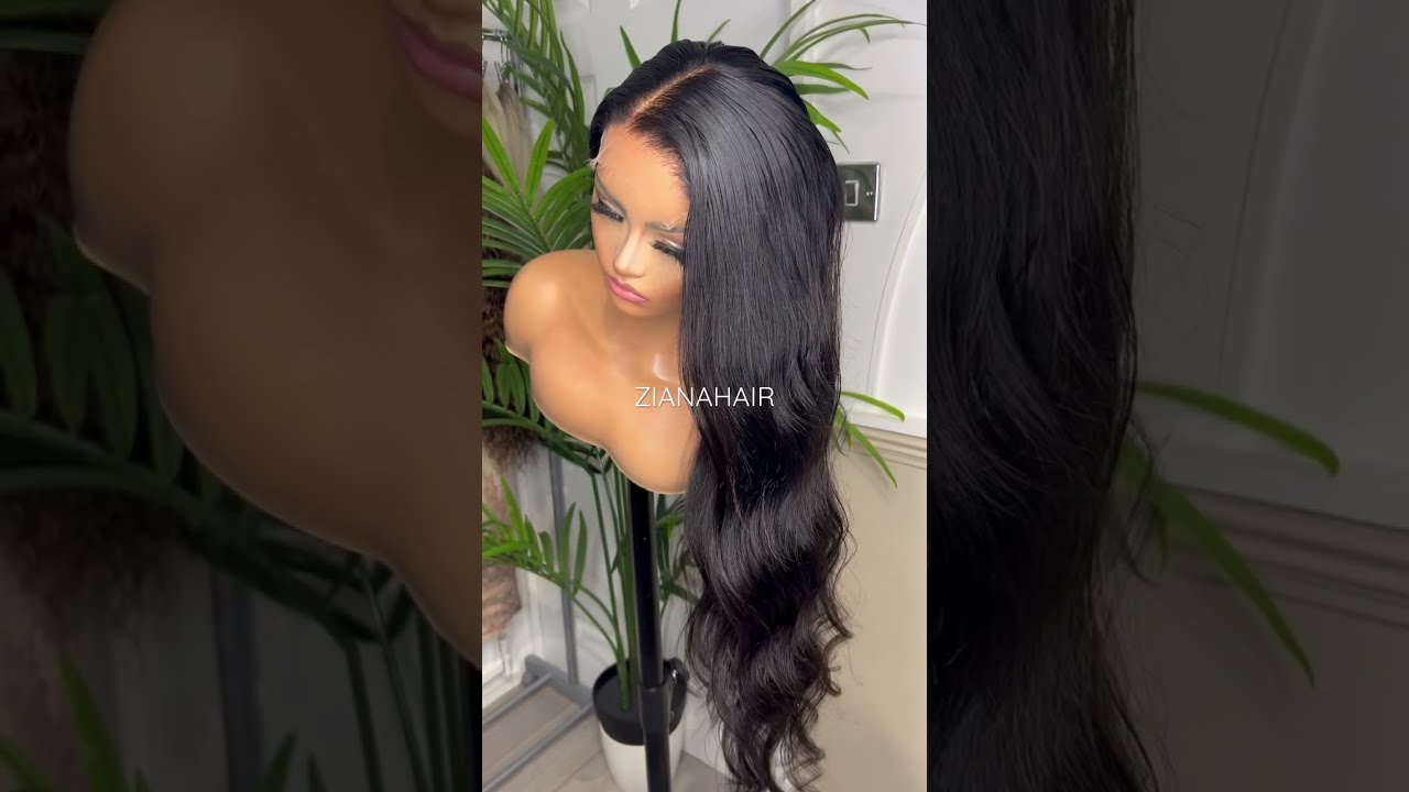 Buss Down Black 30 Inch Middle Part Wig