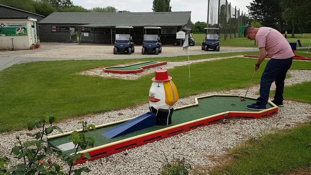 Crazy Golf at Malkins Bank Golf Club in Sandbach - hole 1