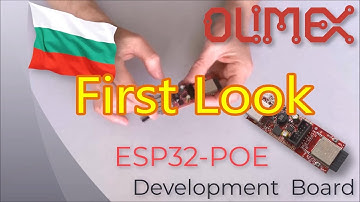 Unboxing and First Look at Olimex ESP32 POE Ethernet board (With Visuino support?)