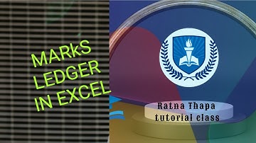 Marks ledger( calculation of Total Marks, Average Marks, Maximum Marks, Minimum Marks)