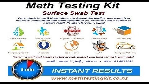 Meth Test kit (D.I.Y surface swab test for Methamphetamine Residue) P test kit