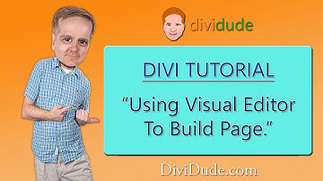 Divi 3 Tutorial: Using Visual Editor to Build Page - Video 01