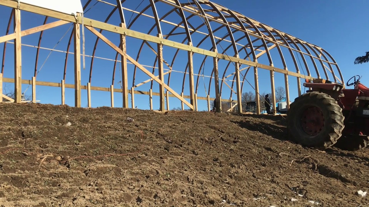how to install a roof on a fabric barn YouTube