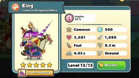 TOWER CONQUEST NEW CHARACTER KING MAX UPGRADE GAMEPLAY