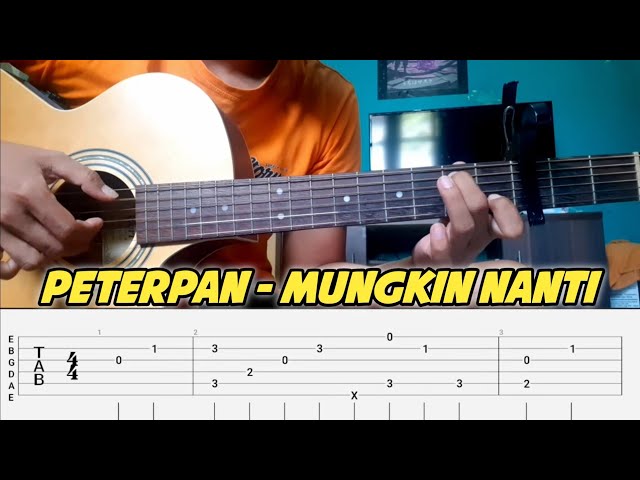 Peterpan - Mungkin Nanti | Fingerstyle Gitar Tutorial TAB + CHORD | Auto Fyp Tiktok class=