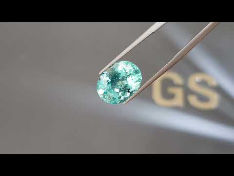 Paraiba tourmaline in oval cut 6.52 ct from Mozambique Video  № 2