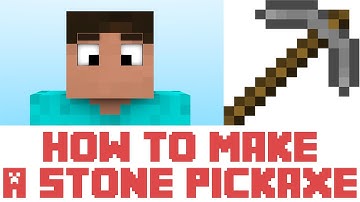 Minecraft Tutorial - How To Make A Stone Pickaxe In Minecraft