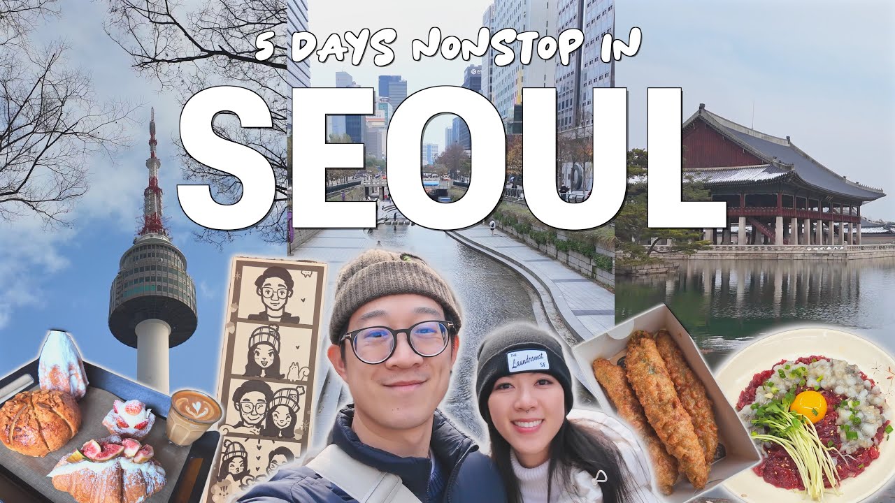 🇰🇷5 days NONSTOP in Seoul | First time in Korea, eating, shopping, cafes, sightseeing, & more!