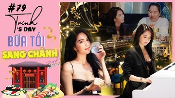 Ngọc Trinh - My Day #79 | Bữa tối sang chảnh cùng Thúy Kiều có gì? Cocktail, Otoro, Sushi, Salad,...