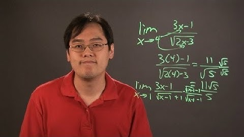 How to Find the Limits of Functions With Radicals in the Denominator : Math Tips