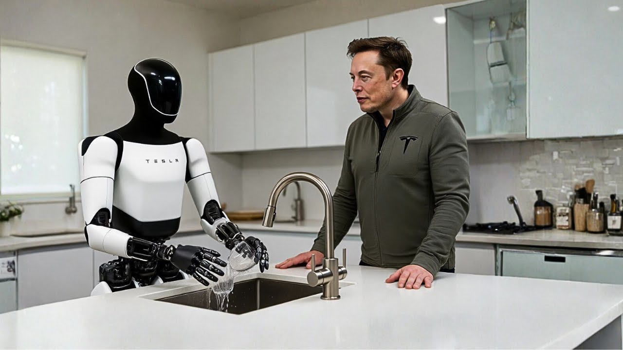 Илон Маск позволил человекоподобному роботу Tesla мыть посуду — и это изменило всё.