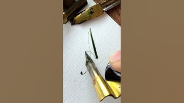 Capital “A” written in Engrosser’s script | Copperplate calligraphy