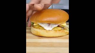 Chicken Burger #Juicy Crispy Chicken Burger Recipe #Melted Cheesy Chicken Burger