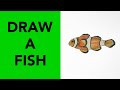 Draw a fish  easy drawing tutorial for beginners