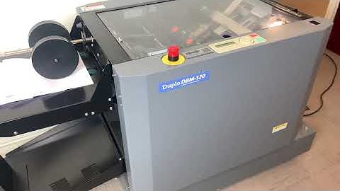 Low Mileage DBM-120 Duplo Automatic Hand-Fed Booklet Maker, Stapler/Folder