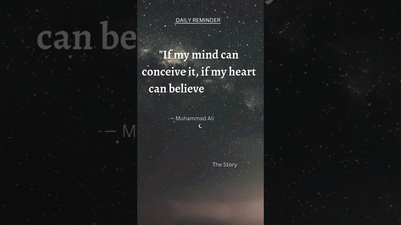 Listen This Motivational Lines From “Muhammad Ali” | The Story Motivational Quotes #shorts