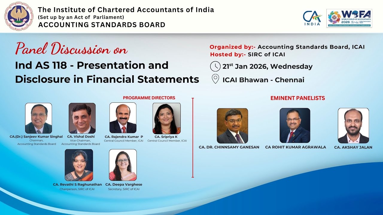 Panel Discussion on Ind AS 118 - Presentation and Disclosure in ...