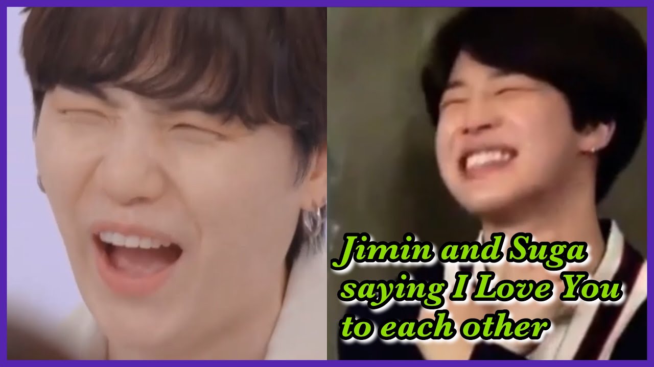 Jimin and Suga saying I Love You to each other - YouTube