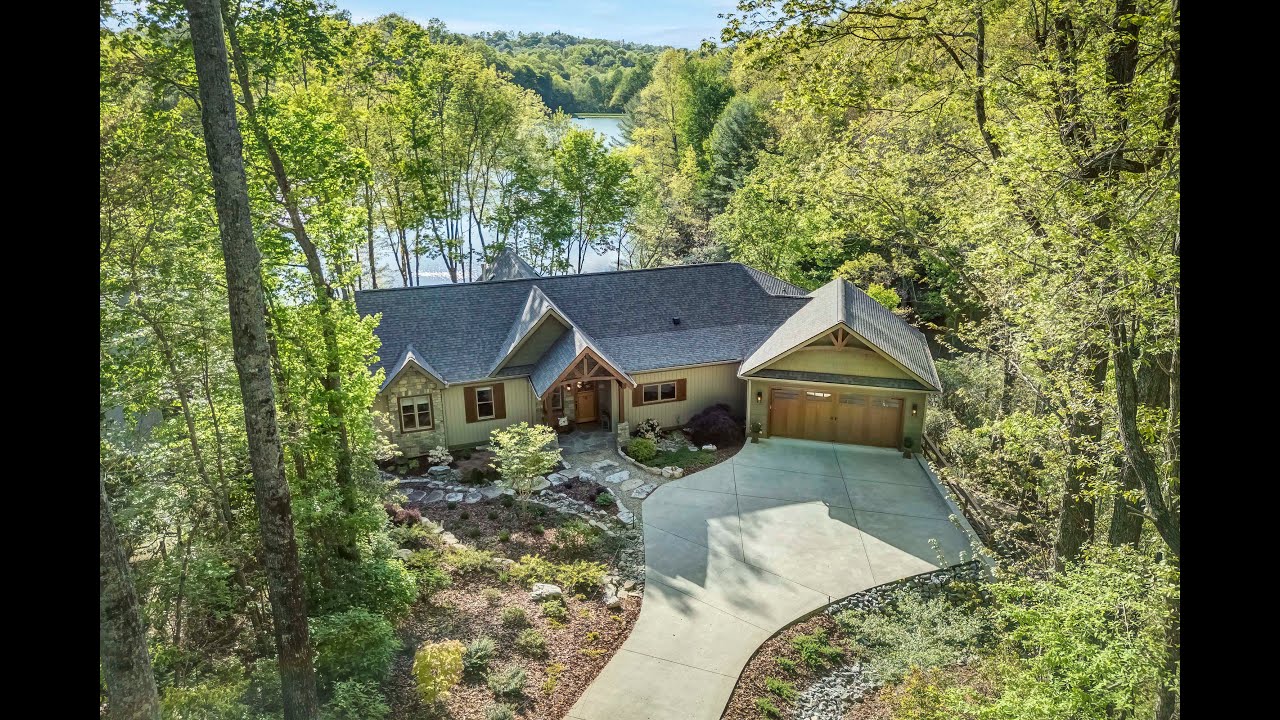 100 Amakola Court in Brevard, North Carolina — Connestee Falls Lakefront Home For Sale — Real Estate