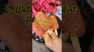 Refreshing Watermelon Mint Popsicle😍|| इस गर्मी घर पर बनाएं तरबूज पुदीना चुस्की  🍉🌿 #shorts