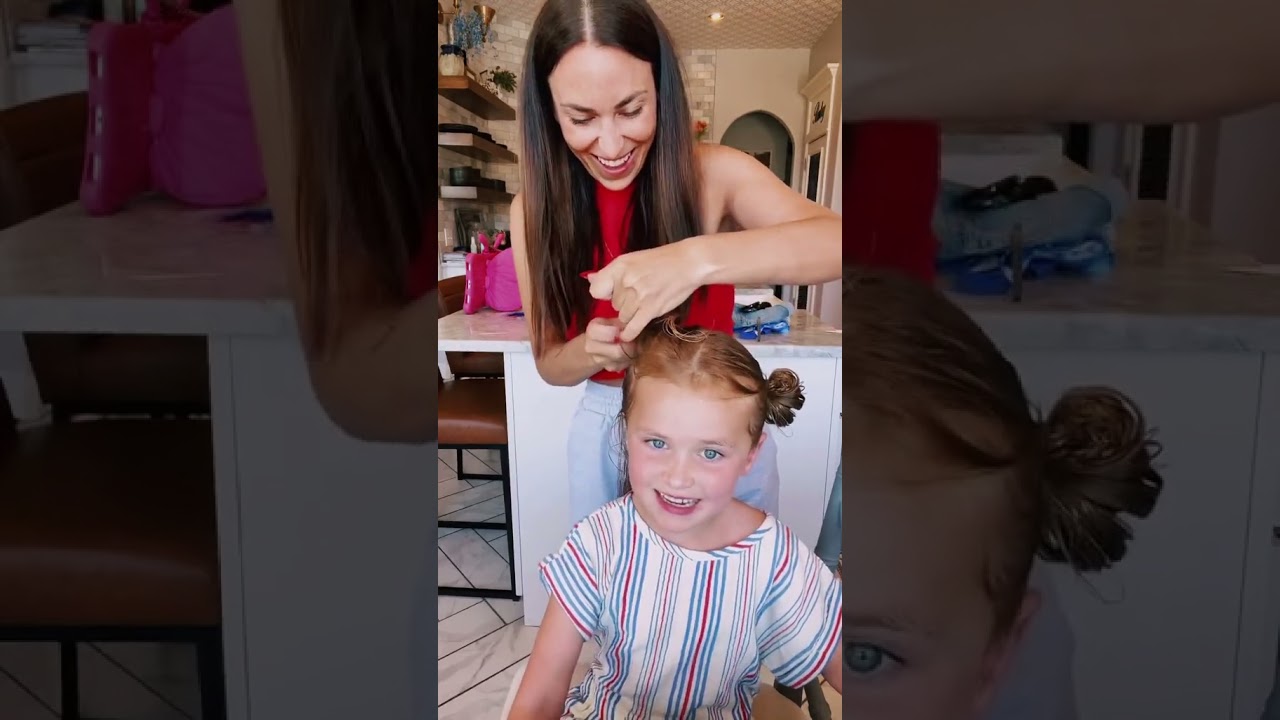 Koti asked to get baptized while I was doing her hair!🥲 #sweetmoment #viral #shorts