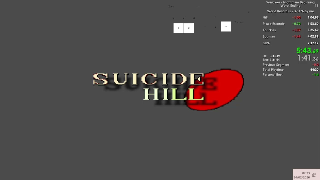 [WR] Sonic.exe - Nightmare Beginning (Worst Ending) in 7:35.467