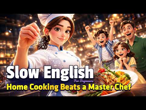 A Famous Chef Lost to My Homemade Food | Easy English Listening Practice (A2)