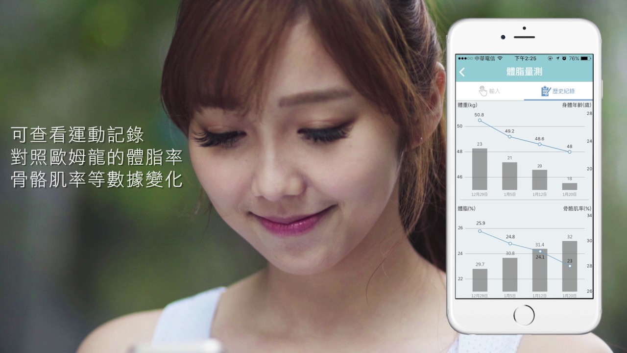 身體年齡歐姆龍最知道．OMRON 藍牙體脂計HBF-254C (New!)