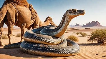 Epic Animal Rescue | Giant Snake Coils Around Camel #ai