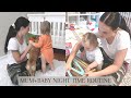 Solo mum  1 year old nighttime routine ft lovevery