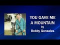 Bobby Gonzales -  YOU GAVE ME A MOUNTAIN (Lyric Video)