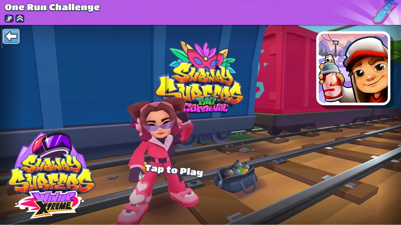 Mia Alpine Amour Outfit Unlocked - Subway Surfers Winter Xtreme Season Hunt and One Run Challenge