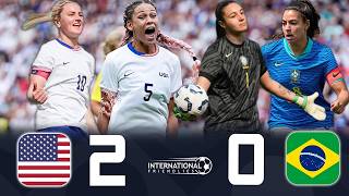 USA PUT ON A MASTERCLASS AGAINST BRAZIL 🤯🔥❯ RODMAN AND HEAPS DELIVERED | FRIENDLY 2025
